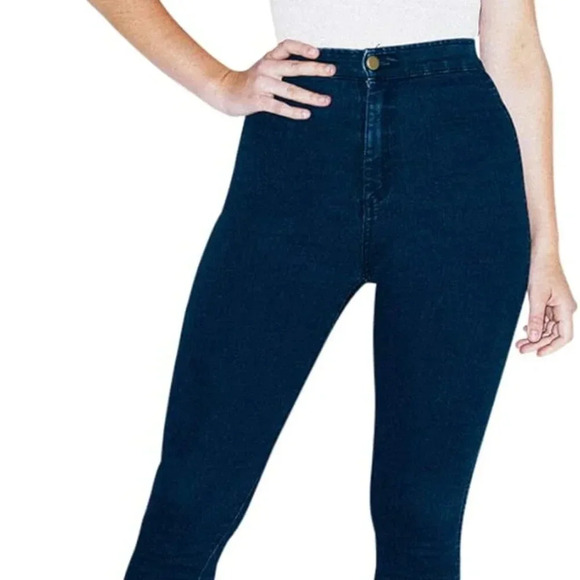 American Apparel Denim The Easy Jean Dark Wash Pencil Jeans Size XXS - Picture 5 of 6